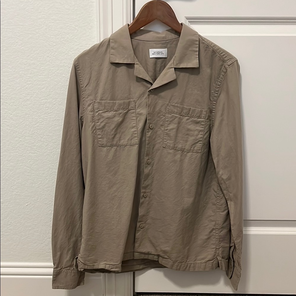 Saturdays NYC Marco Long Sleeve Button Up